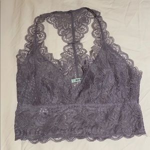 Kimchi blue purple/gray lace bralette